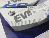 Evinrude 200HP E-tec HO 2011-2014 Blue kit White Cowl Outboard Decals